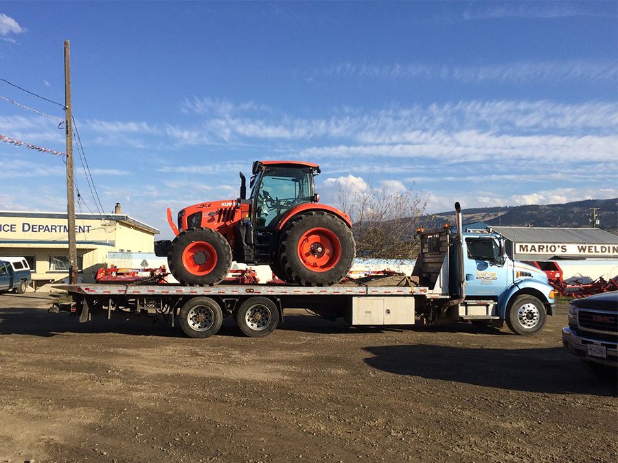 large equipment towing in kamloops bc